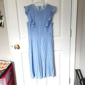 Ecowish Baby Blue Eyelet Dress